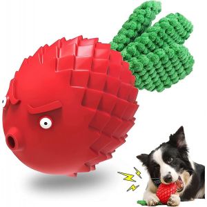 Chien Mâcher Jouet Grinçant Pour Chiens Mâcheurs Agressifs,Friandises De Nettoyage Des Dents Petits Jouets Pour Chiens,Jouets Interactifs En Caoutchouc Durable - Neuf