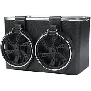 Bo&icirc;te De Rangement D'accoudoir De Voiture Porte-Gobelet D'eau - Sac D'organisateur De Voiture Multifonctionnel,Support De T&eacute;l&eacute;phone De Bo&icirc;te De Mouchoirs De Voiture,2 Porte-Gobelets De Voiture - Neuf