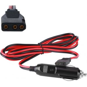 CB Chargeur de Voiture CB PIN 3 Broches Prise Cable-12 V Prise Allume-Cigare Robuste Calibre 16 avec Prise 3 Broches pour Radios CB Ham Cobra Uniden Galaxy Midland President MC Kinley Walker - Neuf