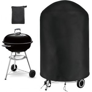 MEVRONISSHOP-Housse Barbecue Exterieur pour Weber 57cm, Bache Barbecue pour Weber 57cm, Oxford 420D Imperm&eacute;able Housse pour Plancha Exterieur Barbecue Ronde(&iquest;71x68cm) - Neuf