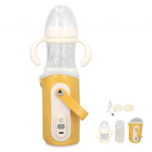 Chauffe-Biberon Portable A Temperature Reglable Avec Boite A Lait En Poudre - Neuf