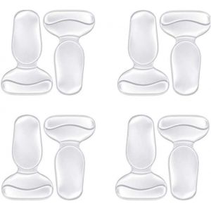 Semelles Intérieures Antidérapantes En Gel Pour Chaussures Trop Grandes, Pour Femmes, 4 Paires, Transparentes - Neuf