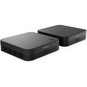 SUBZONAL-Thomson Amplificateur Wi-Fi Mesh 1200, Kit Maison Avec 2 Extenseurs, Points d'Acc&egrave;s, R&eacute;p&eacute;teur 1200 Mbit/s, Couverture Jusqu'&agrave; 200 m&sup2;, 3 Ports Ethernet, THM1200KIT - Neuf