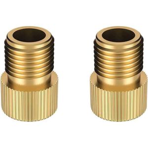 Kal-Adaptateur De Valve De V&eacute;lo, Adaptateur De Valve En M&eacute;tal, Adaptateur De Valve De Roue Pour Vtt, Bicyclette, Tricycles - Neuf