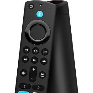 Télécommande vocale Remplacement (3è Gén Pro),Télécommande de Remplacement pour Fire-TV-Stick/TV Cube/Lite/4K/4K Max, pour Insignia/Toshiba/Pioneer Fires Smart TVs - Neuf