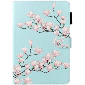 Vert Clair Coque avec Motif Fleurs Rose ?l&iquest;&iquest;gant Portefeuille Cuir Flip Etui a Rabat Clapet Compatible avec Samsung Tab A 8 2019 T290/T295 360 Full Body Protection Tablette Portable Housse - Neuf