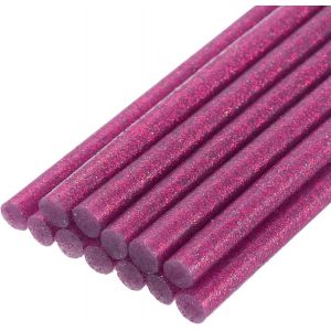 Bâtons de Colle Mini pour Pistolet à Colle Chaude 0,27 Pouce x 8 Pouces Paillettes Rose Rouge 12Pcs,Parfait pour les Projets d'Artisanat DIY et le Scellage - Neuf
