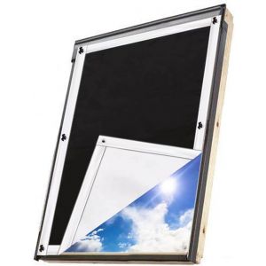 Kalanka-Store Occultant Sans Per&ccedil;age Pour Velux M04 Et 304-60x73cm, Rideau Occultant Thermiques Avec Ventouse, Protection Solaire Et Isolant Thermique, Store Pour Chambre, B&eacute;b&eacute; Chambre, Grenier - Neuf