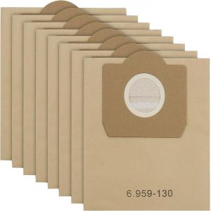Wd3 Lot De 8 Sacs D'Aspirateur En Papier Pour Aspirateur Kärcher 6.959-130.0 Wd3 1629 Mv3 A2201/2204/2504/2554/2251/2604[SSE7115882] - Neuf