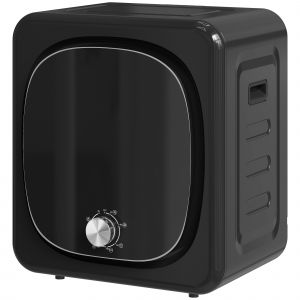 S&eacute;choir linge portable - 800W 60&deg;C max. - 5 modes - installation murale ou &agrave; poser - noir - Neuf