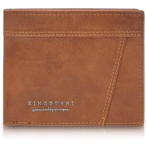 Portefeuille Pour Homme, Portefeuille Pliable Pour Homme De Grande Capacit&eacute; Avec Fente Pour Carte D'Identit&eacute; Fen&ecirc;tre Pour Carte De Cr&eacute;dit Portefeuille Pliable En Cuir - Neuf