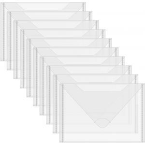 Sjzg-Lot De 10 Pochettes De Rangement Refermables En Plastique Transparent Pour Matrices De Découpe, Pochoirs, Timbres, Travaux Manuels, Scrapbooking, Cartes En Papier, Loisirs - Neuf