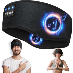 JGD-Casque de sommeil Bluetooth 5.2 cadeau pour homme et femme, avec &eacute;couteurs intra-auriculaires pour sport, sans fil, rechargeable, casque Bluetooth pour dormir, voyage et d&eacute;tente - Neuf