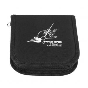 Portable Voyage Maison Kit Couture Cas Aiguilles Fils Color&eacute;s Ciseaux Enfile-Aiguille Ensemble (Noir) - Neuf