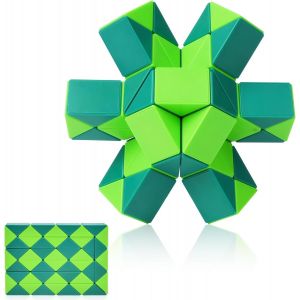 KAL-Magic Snake Cube, 48 Blocs, Jouet De Puzzle 3D Fidget Cube Serpent Magique, Casse-T&ecirc;te Twisty Jouet, Cadeaux De F&ecirc;te D'Anniversaire Pour Gar&ccedil;ons Et Filles, Remplissages De Sacs Cadeaux - Neuf