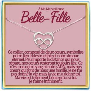 Kal-Belle Fille Collier Maman Cadeau Soeur De Coeur Meilleure Amie Mamie Tata Niece Marraine Demande Filleule Cousine Copine Atsem Aesh Nounou Maitresse Institutrice Maternelle Bijou Idee Original No - Neuf