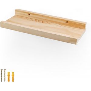 Etagere Murale En Bois, Etagères Murales Bois De Pin, Un Mot Etagere Mural, 30cm De Long¿Etagere Murale Flottante, Etagere Salle De Bain Bois Pour La Cuisine, La Salle De Bain - Neuf
