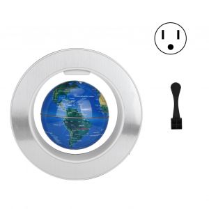 Hjlian Globe Magnetique Suspendu Bleu En Forme De O, Globe Flottant, Cadeau D'anniversaire, Artisanat, Decoration De La Maison, 100-240 V (Prise Americaine) - Neuf