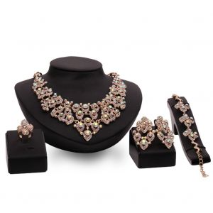 Ensemble De Bijoux En Alliage Style Punk, Collier, Bracelet, Boucles D'oreilles, Bague, Decoration De Luxe, Pendentif - Neuf