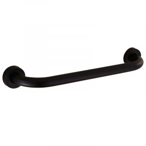 Barre d'appui pour salle de bain, poignée de sécurité pour une douche, barre d'appui antidérapante 43 cm pour la salle de bains, baignoire et wc (noir) - Neuf