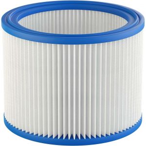 Filtre Compatible Wap St 10, St 15, St 20, St 25, St 35 E, St 35E, Ec-380 E, Euro 45522 Aspirateur Industriel - Filtre &Agrave; Plis Cartouche Rond - Neuf