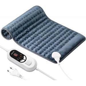 JGD-Coussin Chauffant, Coussin Chauffant Electriqued with 6 Heat Settings & Auto Shut Off, Fast-Heating & Machine Washable Couverture Chauffante for Back/Neck/Shoulder/Abdomen Pain Relief,30x60cm - Neuf