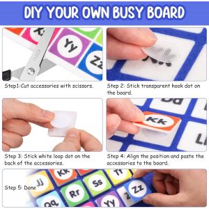 Activity Board,Montessori Toys from 1 2 3 4 Years Old,Toys for Children from 1 2 Years,Motor Skills Toys from 1 Year Old,Busy Board,Toys from 1 Year Old Boy,Sensory Toys for Babies - Neuf