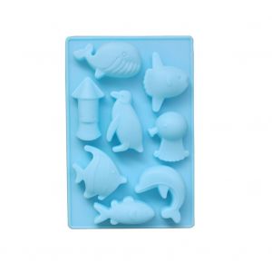 Hjlian Moules A Gateaux En Silicone De Qualite Alimentaire Faits A La Main En Forme De Poisson Et D'animaux - Neuf
