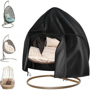 Letnerny-Housse De Cha Suspendue, Couverture De Cha Suspendue Avec Fermeture ¿¿Clair Et Cordon, 420d Oxford Housse De Fauteuil Suspendu, Housse De Protection Pour ?Ufs Cha , Pour Jardin Patio Cha - Neuf