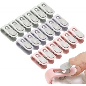 Pinces Pour Housse De Couette, 18 Pièces (Rose, Vert, Violet), Pinces De Maintien Pour Draps De Lit, Sans Épingles, En Plastique De Sécurité, Anti-Mouvement. - Neuf