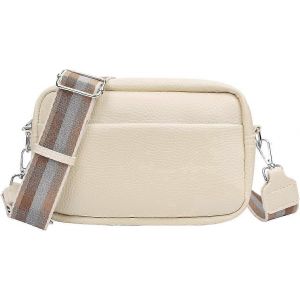 Sac &agrave; bandouli&egrave;re pour femmes - Petits sacs &agrave; main et sacs &agrave; bandouli&egrave;re avec large bandouli&egrave;re r&eacute;glable et fermeture &eacute;clair, sac &agrave; bandouli&egrave;re en cuir polyvalent - Neuf