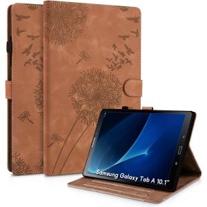 Kal-Coque Samsung Galaxy Tab A6 10.1 2016 Pissenlit Housse En Tablette Cuir Tpu Cover Case Étui Housse De Protection Pour Samsung Galaxy Tab A6 10,1 Pouces T580/T585 Brun - Neuf