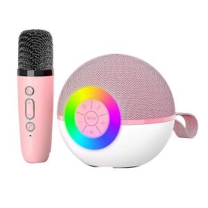 Mini haut-parleur de machine de karaoké,Jouet de chanson de microphone Bluetooth portable,B - Neuf