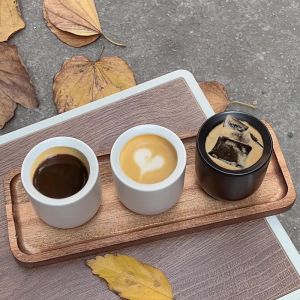 Ensemble De Tasses À Café En Céramique Épaisse Blanche (Lot De Deux) - Neuf