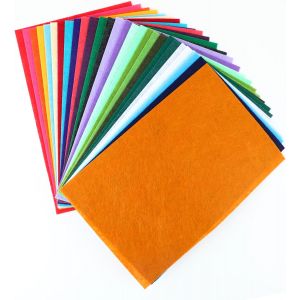 Mevronisshop-Lot De 40 Feuilles De Feutre A4 Pour Bricolage - Tissu Non Tiss&eacute; Id&eacute;al Pour Projets Diy, Couture Et D&eacute;coration, Feutre Cartonn&eacute; En Couleurs Vives - Neuf