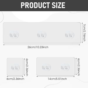 Lot De 8 Crochets Adh&eacute;sifs De Remplacement Pour Support De Douche Crochets Adh&eacute;sifs Pour &Eacute;tag&egrave;re De Salle De Bain Crochets Adh&eacute;sifs Forts Imperm&eacute;ables Pour &Eacute;tag&egrave;re De Salle De Bain Panier - Neuf