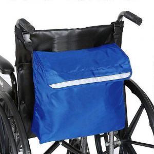 Sac &Agrave; Dos Pour Fauteuil Roulant Arri&egrave;re Imperm&eacute;able En Oxford, Grand Sac De Rangement Noir Pour Fauteuil Roulant (Bleu) - Neuf