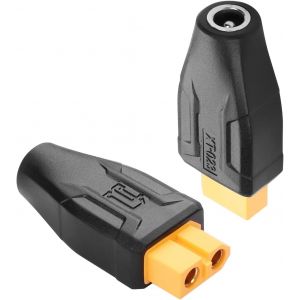 Lot De 2 Adaptateurs Xt60 Vers Dc5525 Xt60 Vers Dc 5,5 Mm X 2,5 Mm Sans Fil Pour Fer &Agrave; Souder Ts100,Moniteur Fpv,Alimentation,Drone (Xt-023) - Neuf