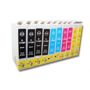 Lot de 10 Cartouches compatibles avec EPSON Stylus Office BX300 / BX300F / BX310 / Stylus Office B40w / B40W etc. - Neuf