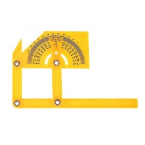 Goniomètre d'angle en plastique Règle de mesure de bras durable Jauge d'onglet de mesure de détecteur d'angle universel pour outil de menuisier Travail du bois - Neuf