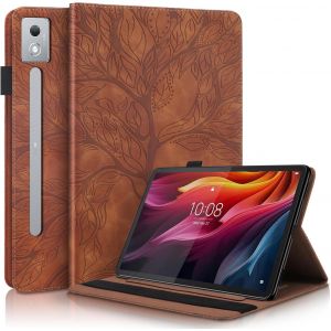 Coque Pour Lenovo Idea Tab Pro 12.7 Pouces 2025 Tb-373fu Tb-375fc Housse De Protection Avec Porte-Pencil Étui À Rabat Avec Support Fonction Pour Lenovo Idea Tab Pro 12.7" 2025 Marron - Neuf