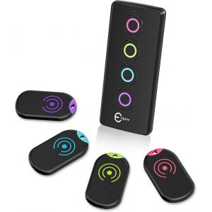 NouvelHorizonstore-Localisateur de Cl&iquest;&iquest;s, Localisateur d'Objets 80 DB Perdus sans Fil Key Finder avec 4 R&iquest;&iquest;cepteurs RF, T&iquest;&iquest;l&iquest;&iquest;commande sans Fil Localisateur de cl&iquest;&iquest;s RF pour cl&iquest;&iquest;s Portefeuille T&iquest;&iquest;l&iquest;&iquest;phone Ba - Neuf