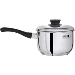 Subzonal-Art82626 Casserole Bain Marie Avec Couvercle Inox 16 Cm, Noir - Neuf