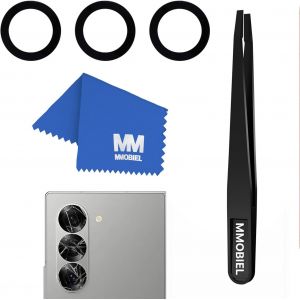 Lentille En Verre Pour Cam&eacute;ra Arri&egrave;re Compatible Avec Samsung Galaxy Z Fold6 - Vitre Appareil Photo - Inclus Double Face Adh&eacute;sif, Pincettes Et Chiffon - Neuf