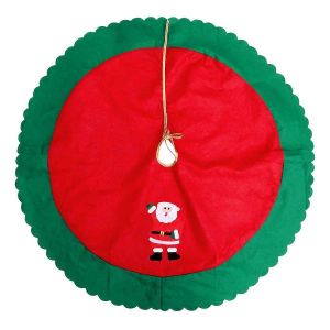 Jupe de sapin de No&euml;l d&eacute;corative (1 pi&egrave;ce), tablier de sapin de f&ecirc;te, ornements de sol - Neuf