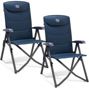 Ulteronixshop-Chaise Pliante Camping Portable 150kg Fauteuil Jardin Exterieur Dossier Haut 4 Positions R&eacute;glables Fauteuil Realx Inclinable Pour Terrasse Balcon Jardin Camping Pique-Nique - Neuf