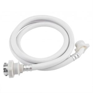 Machine À Laver Tuyau D'entrée D'eau Rondelle Tuyau Connecteur De Tube Blanc Couleur Longue Longueur 2m - Neuf