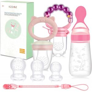 Sucette Fruit Pour Bebe Baby Feeder Tetine Grignoteuse B&eacute;b&eacute; En 3 Tailles (Rose Nouveau) - Neuf