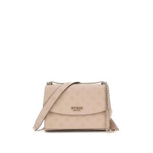 Guess Sac Bandouli&egrave;re Zarela Luxury Satche Simply Taupe Logo PD966521 - Neuf