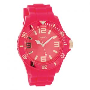 Montre Femme Oozoo Montres Analogiques Silicone Rouge Rose Uoc5055a - Neuf